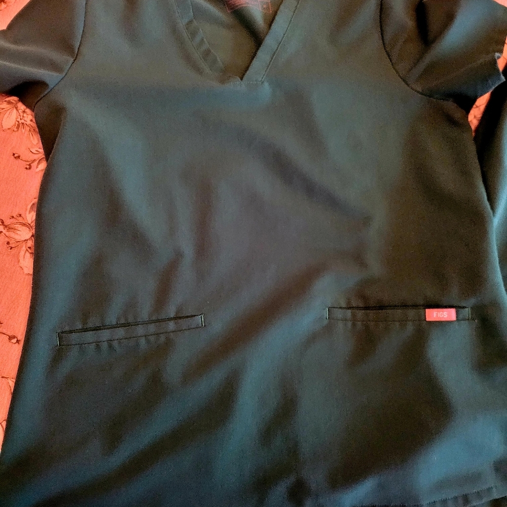 Figs scrub set hunter green